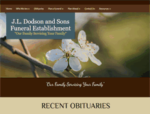 Tablet Screenshot of jldodsonandsons.com